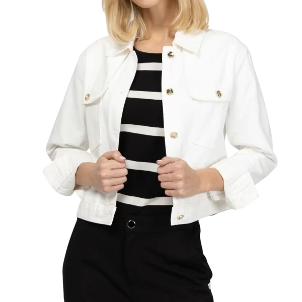 Γυναικείο Nessira Τζιν Μπουφάν Λευκό Heavy Tools T36031-WHITE