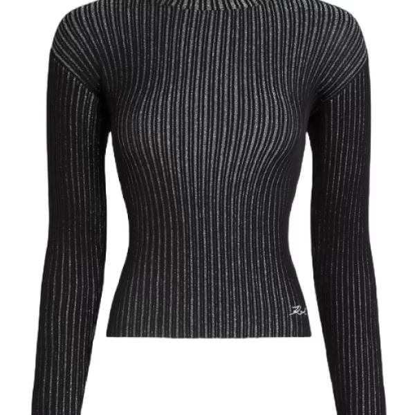 Γυναικείο Τοπ Μαύρο Karl Lagerfeld 246W2007-989 BLACK