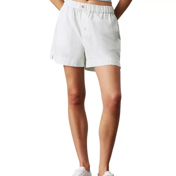 Γυναικείο Ριγέ Σορτς Μέντα Calvin Klein J20J225218-CHJ