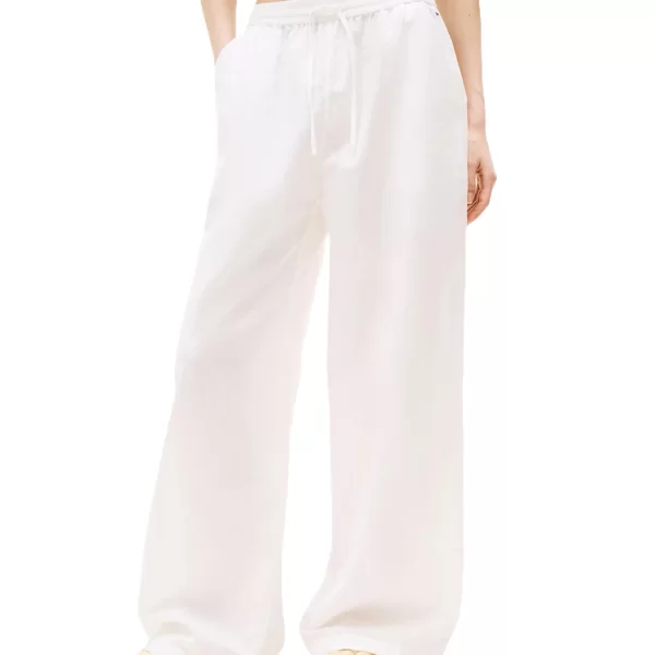 Tommy Hilfiger Γυναικείο Παντελόνι Λευκό Tommy Jeans DW0DW20352-YBL