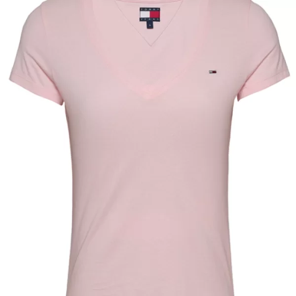 Γυναικείο T-shirt Ροζ Tommy Jeans DW0DW20458-TH3