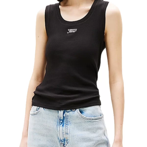 Γυναικείο Slim Tank Top Μαύρο Tommy Jeans DW0DW21369-BDS