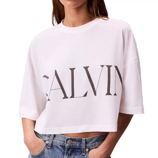 Γυναικείο T-shirt Λευκό Calvin Klein LV047D206G-YAA