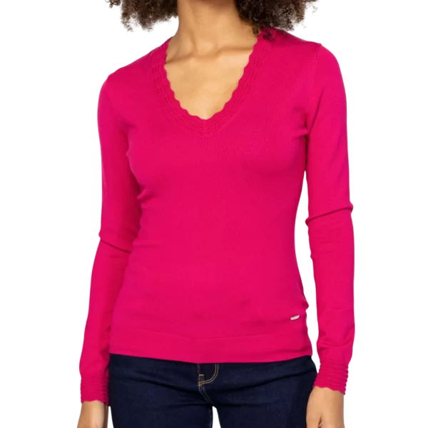 Γυναικείο Hofliw25 Πουλόβερ Φουξ Heavy Tools T53022-PINK