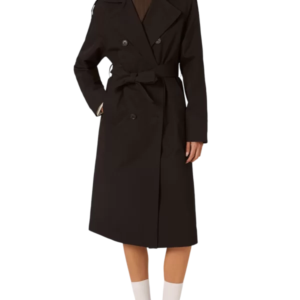 Γυναικεία Καπαρντίνα Μαύρη Alcott CP2375DOAX15-BLACK