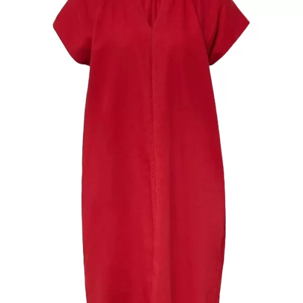 s.Oliver Γυναικείο Λινό Φόρεμα Κόκκινο S.Oliver 2165755-3533