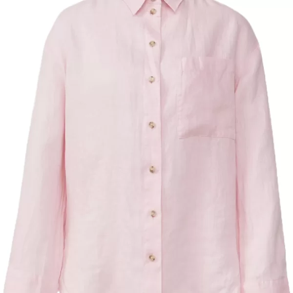 Γυναικείο Λινό Πουκάμισο Ροζ S.Oliver 2163684-4101