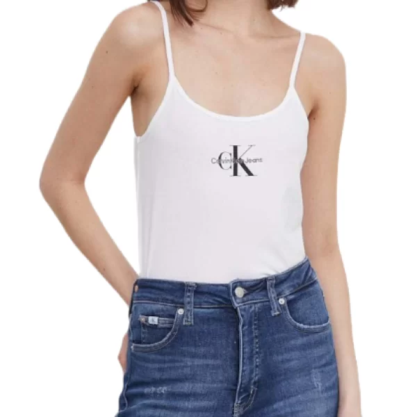Γυναικείο Monologo Tank Top Λευκό Calvin Klein J20J223105-YAF