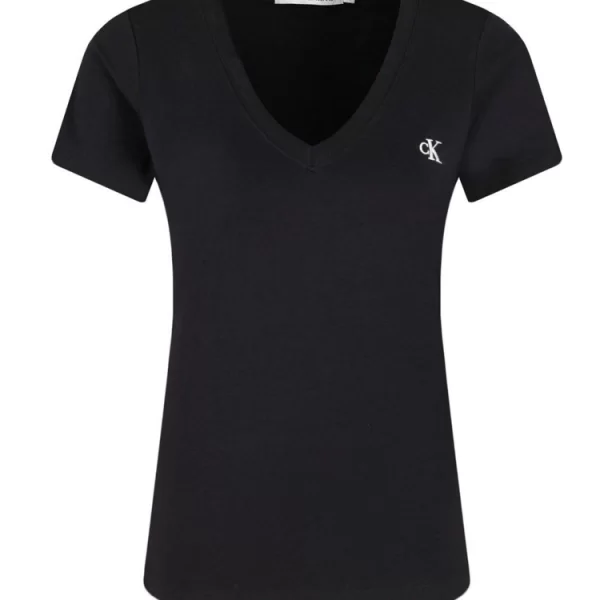 Γυναικείο Slim T-shirt Μαύρο Calvin Klein J20J213716-BAE