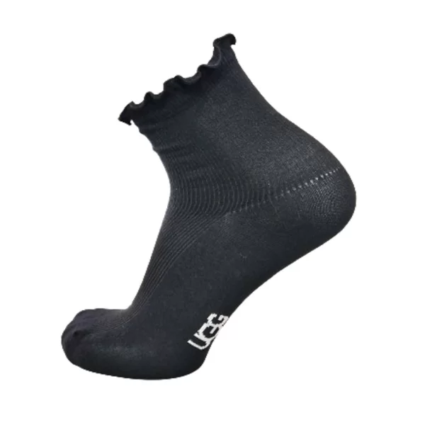Γυναικείες Karsyn Lettuce Edge Κάλτσες Μαύρες UGG 1125531-BLK