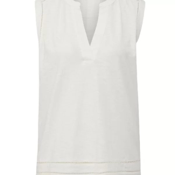 Γυναικεία Αμάνικη Μπλούζα Λευκή S.Oliver 2144785-0210