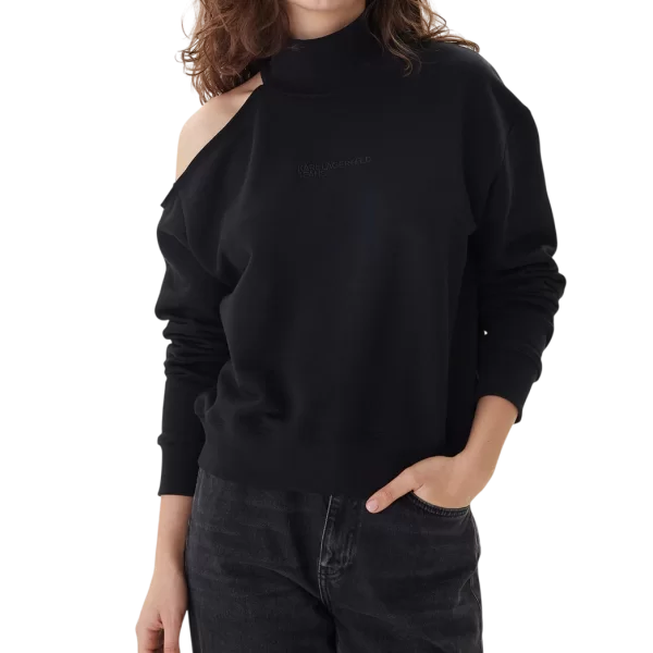 Γυναικείο Φούτερ Μαύρο Karl Lagerfeld Jeans B1W20043-999 BLACK