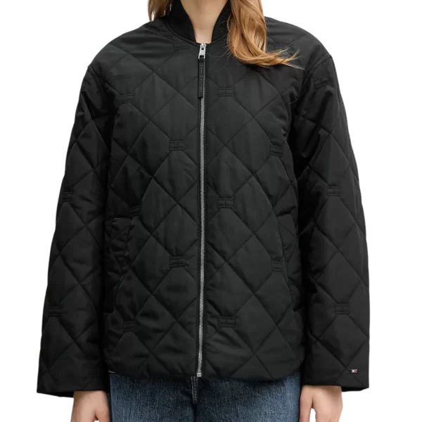 Γυναικείο Bomber Μπουφάν Μαύρο Tommy Hilfiger WW0WW48691-BDS