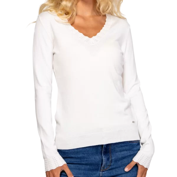 Γυναικείο Hofliw25 Πουλόβερ Λευκό Heavy Tools T53022-ECRU