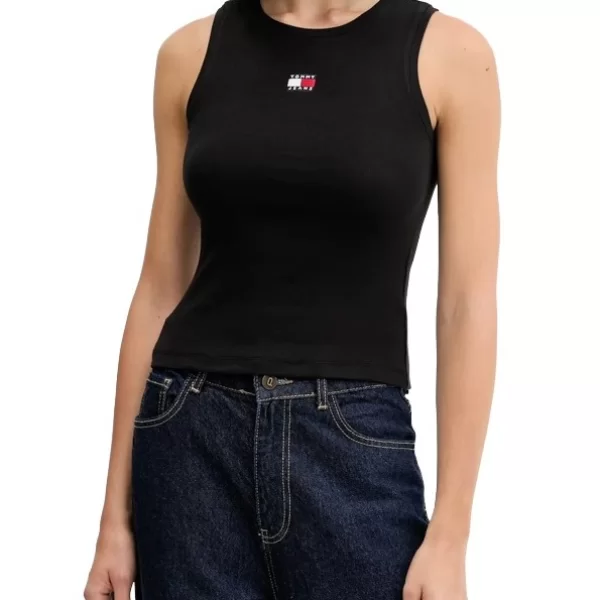 Γυναικείο Slim Tank Top Μαύρο Tommy Jeans DW0DW20896-BDS