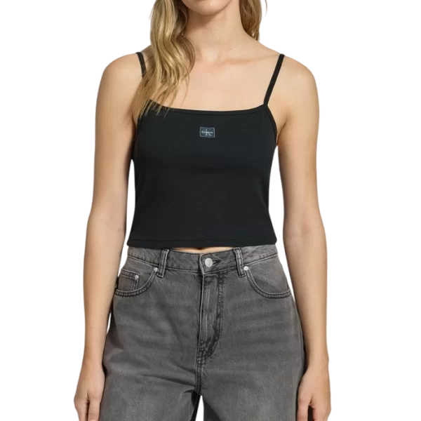 Calvin Klein Γυναικείο Αμάνικο Τοπ Μαύρο Calvin Klein LV047C908G-UB1