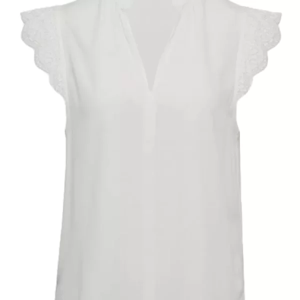 Γυναικείο Τοπ Λευκό S.Oliver 2162739-0200