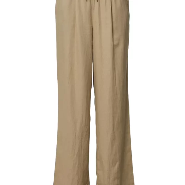 Γυναικείο Λινό Παντελόνι Μπεζ S.Oliver 2164286-8363