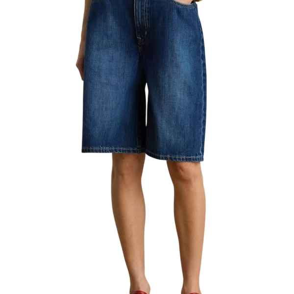 Ralph Lauren Γυναικεία Τζιν Βερμούδα Navy Μπλε Ralph Lauren 200P13594001-Blue