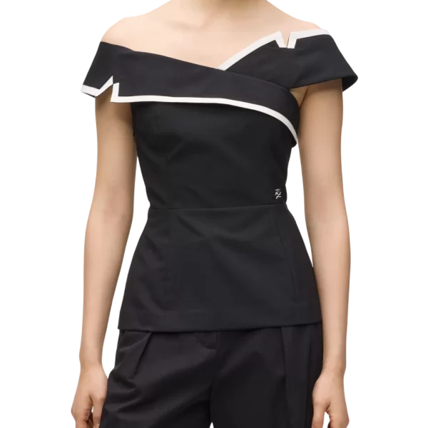 Γυναικείο Top Μαύρο Karl Lagerfeld B2W11019-999 BLACK