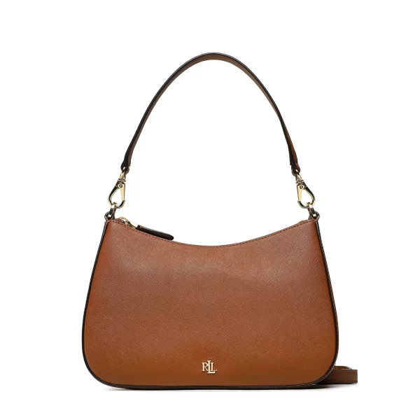 Γυναικεία Δερμάτινη Danni Τσάντα Καφέ Ralph Lauren 431883768007-TAN