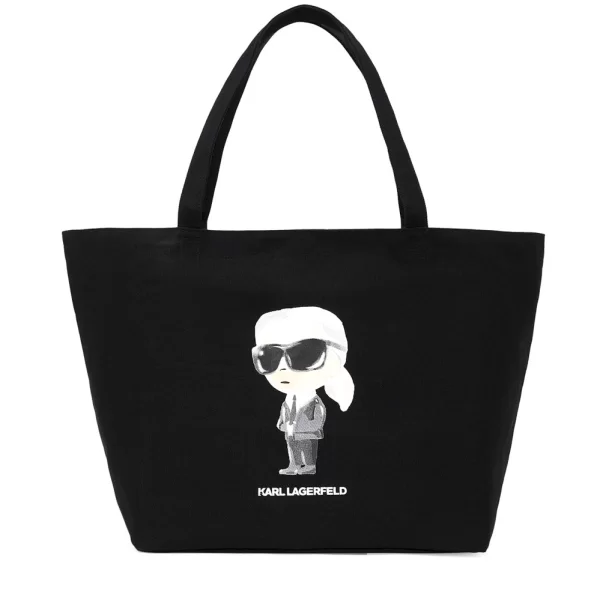 Γυναικεία Ikon Aquarelle Shopper Τσάντα Μαύρη Karl Lagerfeld A2W50027-999 BLACK
