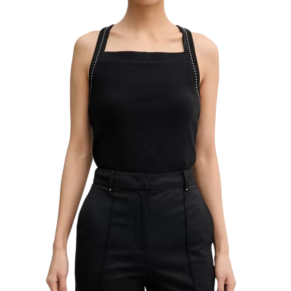 Γυναικείο Αμάνικο Top Μαύρο Karl Lagerfeld B1W17022-999 BLACK