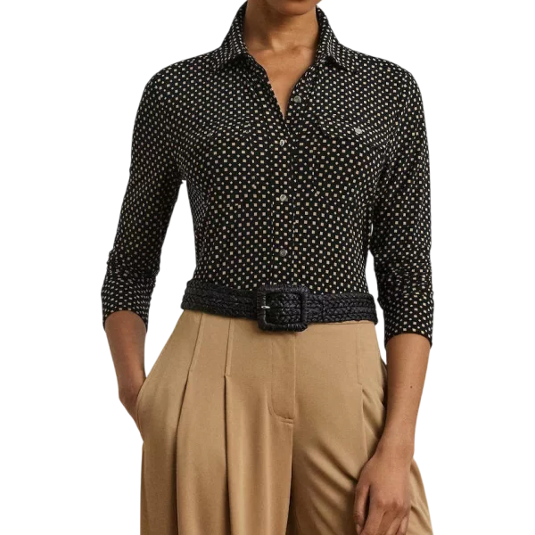 Ralph Lauren Γυναικείο Corwin Πουκάμισο Μαύρο Ralph Lauren 200971090001-001