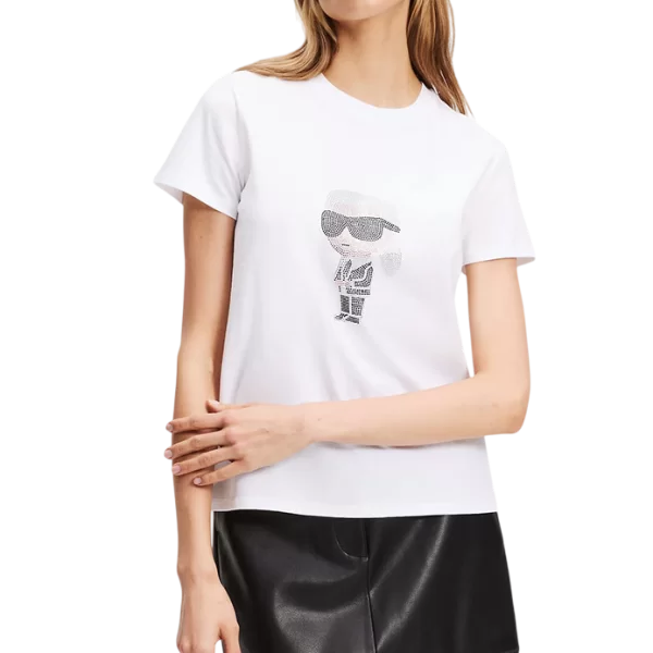 Γυναικείο T-shirt Λευκό Karl Lagerfeld A3W17076-100 WHITE