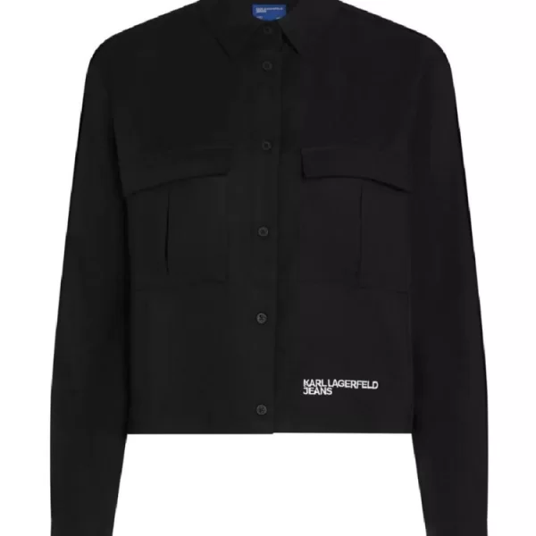 Γυναικείο Πουκάμισο Μαύρο Karl Lagerfeld Jeans A3W11009-999 BLACK