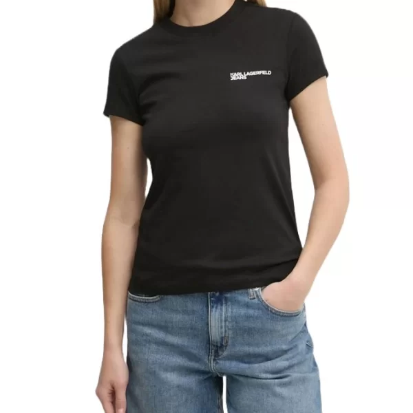 Γυναικείο Slim T-shirt Μαύρο Karl Lagerfeld Jeans A1W17004-999 BLACK