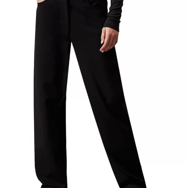 Calvin Klein Γυναικείο Milano Slim Straight Παντελόνι Μαύρο Calvin Klein J20J223592-BEH