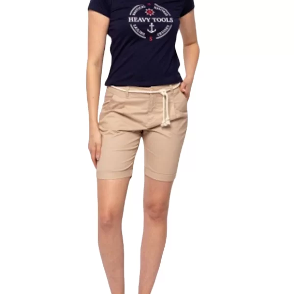HEAVY TOOLS Γυναικεία Wendy Βερμούδα Μπεζ Heavy Tools S24565-SAND
