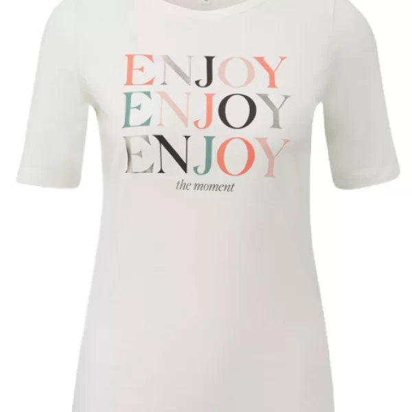 Γυναικείο T-Shirt Λευκό S.Oliver 2145266-02D0