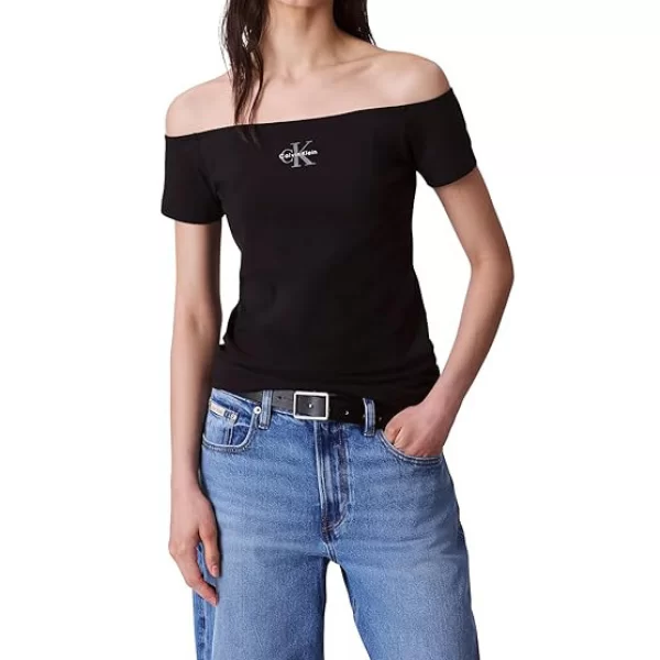 Γυναικείο Τοπ Μαύρο Calvin Klein LV047C203G-UB1