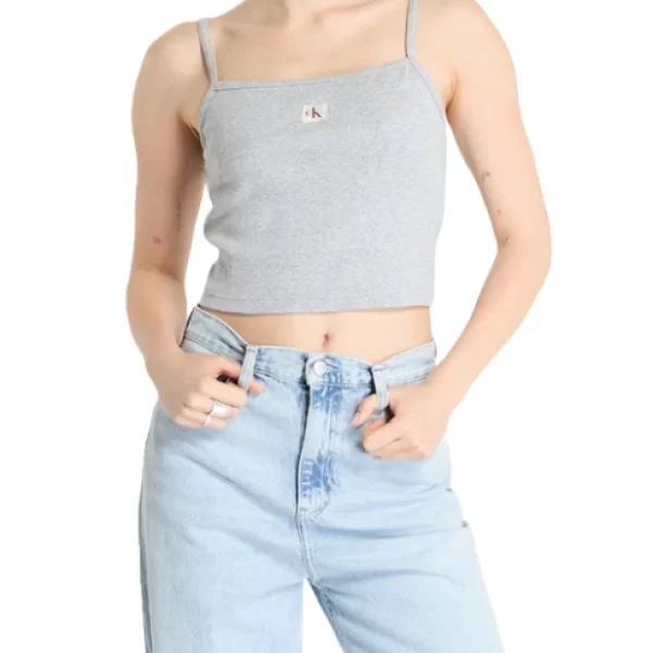Γυναικείο Αμάνικο Τοπ Γκρι Calvin Klein LV047C908G-P79