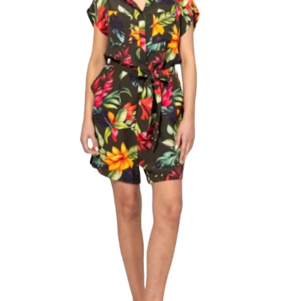 Γυναικεία Κοντομάνικη Vosala Ολόσωμη Φόρμα Heavy Tools T51002-BOTANIC