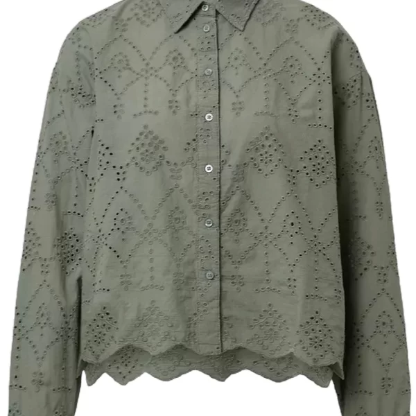 s.Oliver Γυναικείο Πουκάμισο Λαδί S.Oliver 2166925-7369