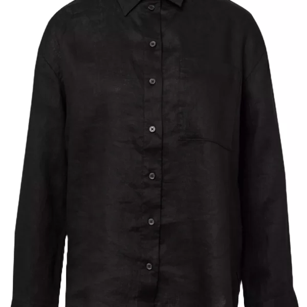 s.Oliver Γυναικείο Λινό Πουκάμισο Μαύρο S.Oliver 2163684-9999