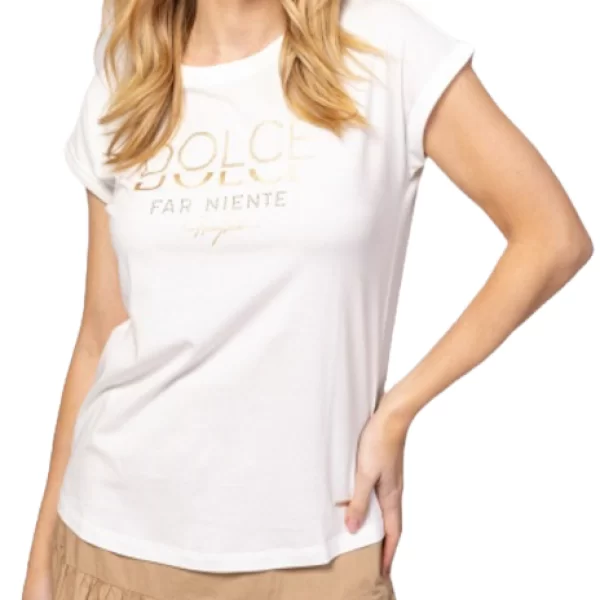 Γυναικείο Malenas25 T-shirt Λευκό Heavy Tools T17032-ECRU