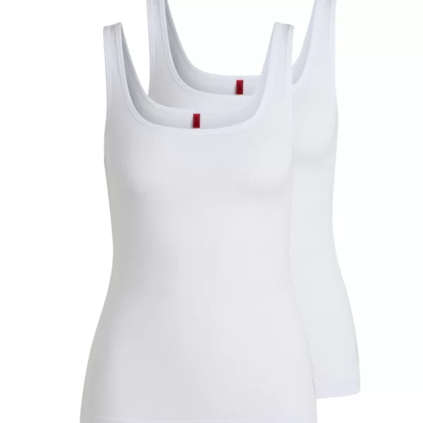 Γυναικείο Σετ Φανελάκια 2 Τεμάχια Λευκά Hugo 50469682-100