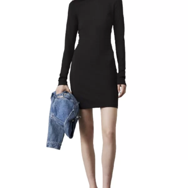 Γυναικείο Μακρυμάνικο Φόρεμα Μαύρο Calvin Klein J20J225074-BEH