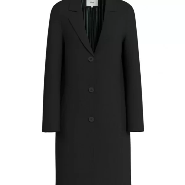 Γυναικείο Παλτό Μαύρο S.Oliver 2172919-9999