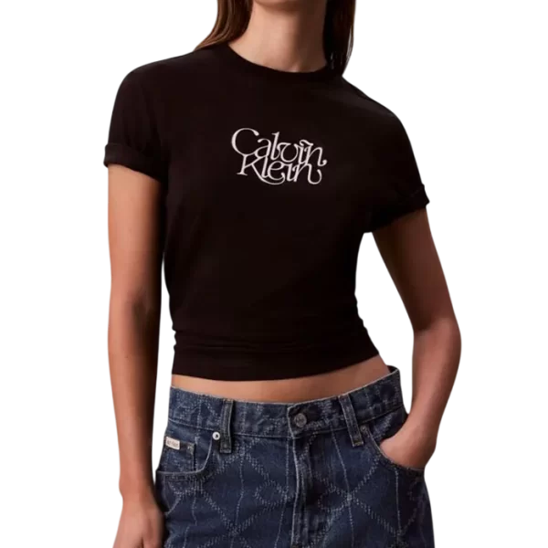 Γυναικείο T-shirt Μαύρο Calvin Klein LV047D210G-UB1