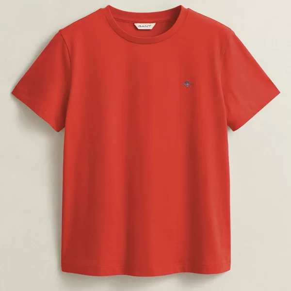 GANT ΜΠΛΟΥΖΑ ΚΜ REG SHIELD SS T-SHIRT REG SHIELD SS T-SHIRT 3GW4200200-679 Red