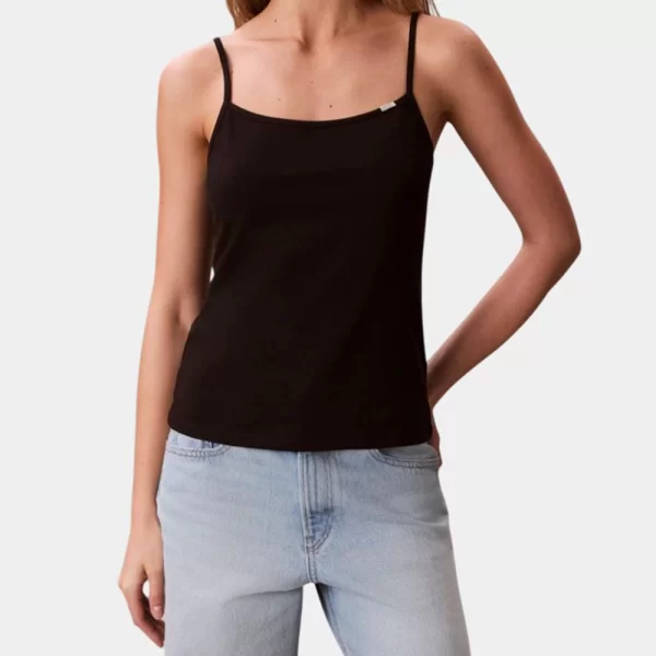 CALVIN KLEIN JEANS SL COTTON STRETCH STRAP CAMI LV047F259G-UB1 Black