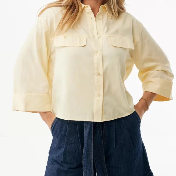 MEXX Boxy poplin blouse MF006102861W-120715 LightYellow