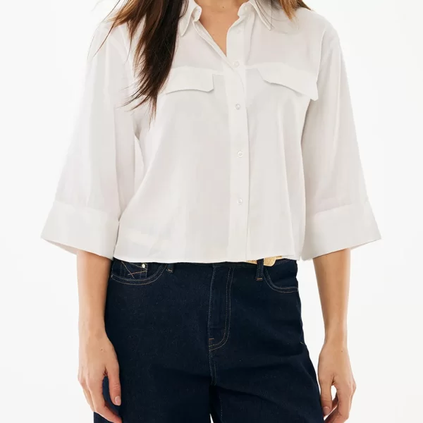 MEXX Boxy poplin blouse MF006102861W-110601 White