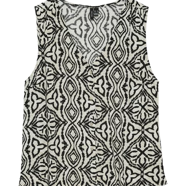 VERO MODA VMMENNY SL V-NECK TOP WVN BOO 10341539-BirchCamille Multi