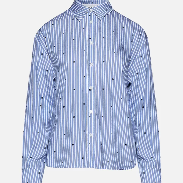 SILVIAN HEACH SHIRT MASIA GPP26198CA-STRIPES H LightBlue